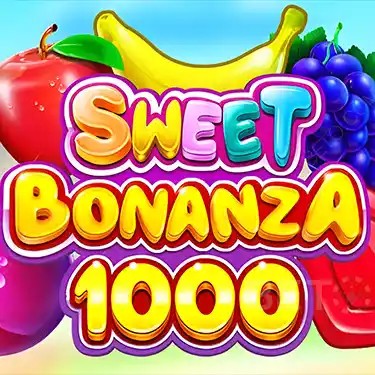Slots logo of Sweet Bonanza 1000 from Pragmatic Play at Mr Punter Casino