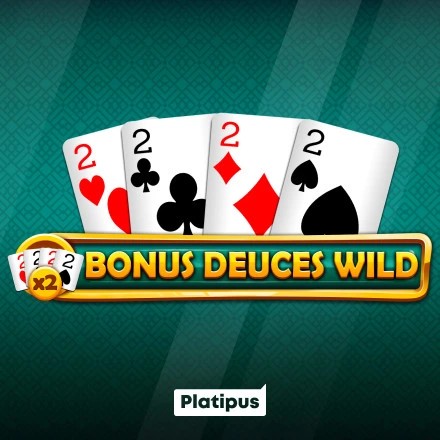 Bonus Deuces Wild slot visual from Platipus available on mrpunter-casino.com.gr