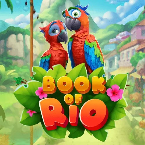 Book of Rio slot logo by Jugabet Games at Mr Punter Casino