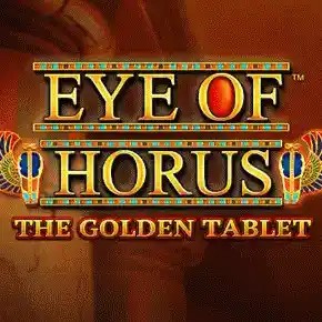 Megaways logo of Eye of Horus The Golden Tablet Megaways from Blueprint Gaming at Mr Punter Casino