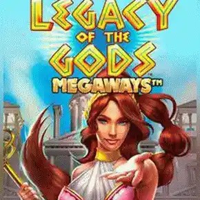 Enjoy Legacy of Gods Megaways by Blueprint Gaming – logo hosted on mrpunter-casino.com.gr